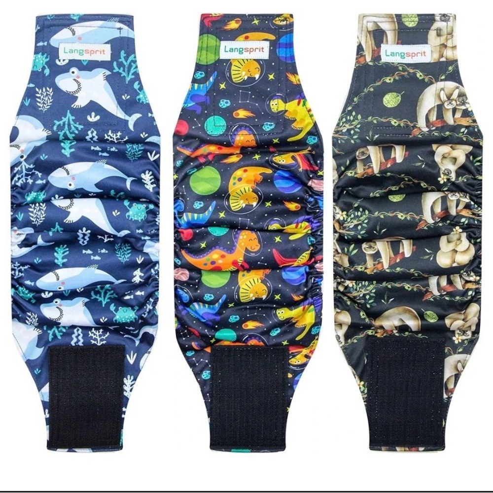 Langsprit Dog Belly Bands Set